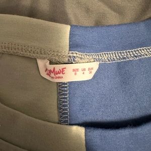 shein half and half colored shirt